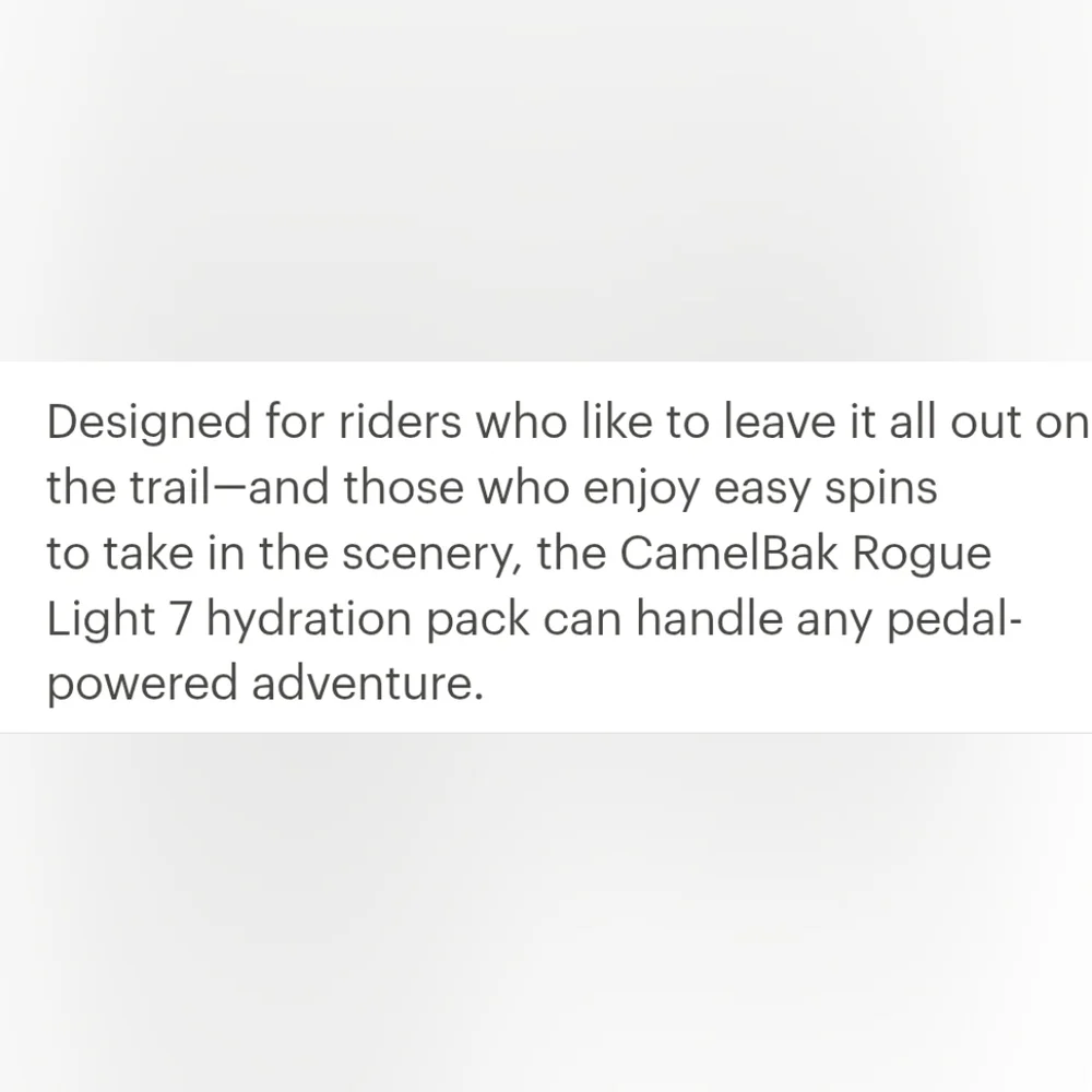 CamelBak Red Rogue Light 7 Hydration Backpack